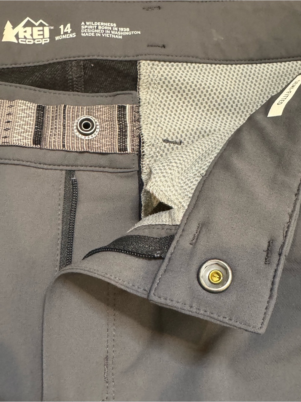 REI Women's Light Gray Active Hiking Pants Casual - Picture 8 of 13